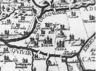 Mapa anterior ampliado dibujado el Santuario del Lorite